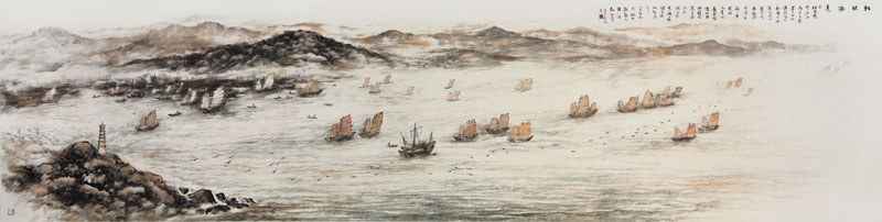 潮州海丝文化画卷局部