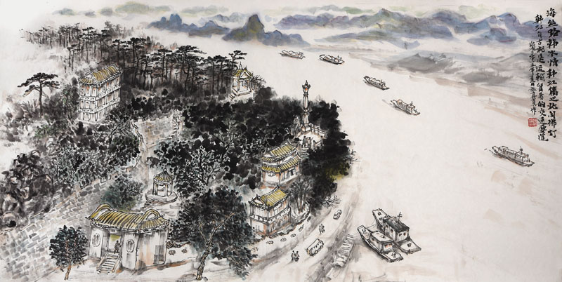 潮州海丝文化画卷局部