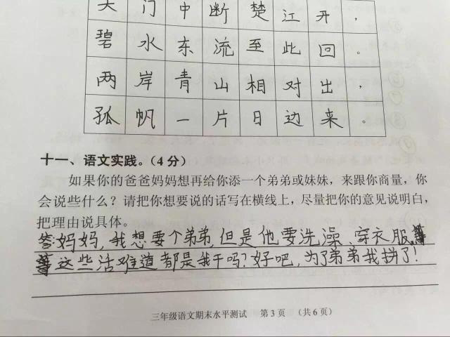 “为了弟弟我拼了”