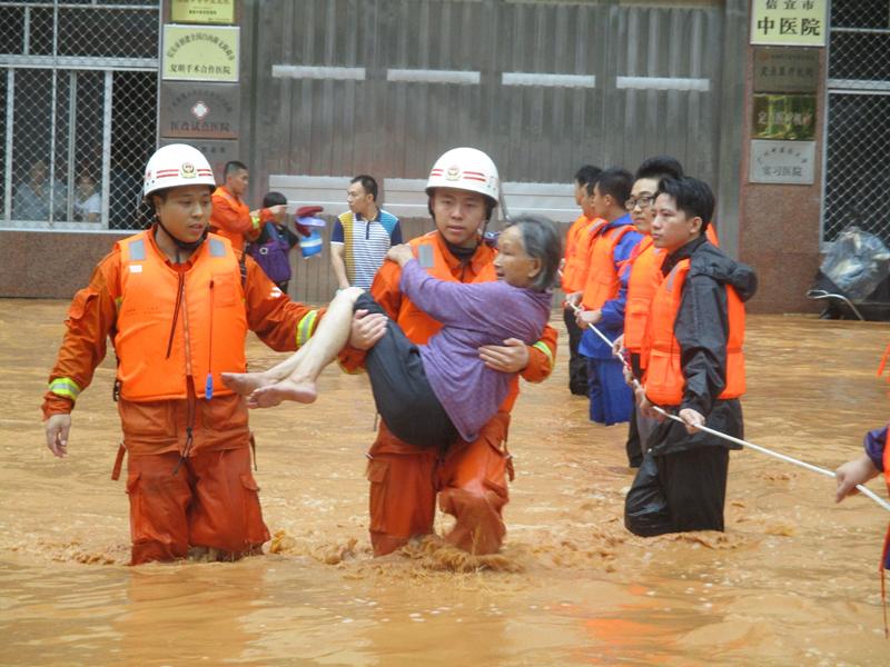 强降雨造成信宜严重洪涝灾害。