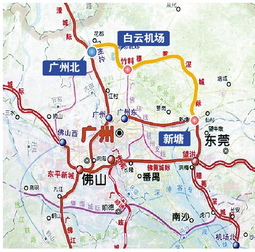 “新白广”线路图。