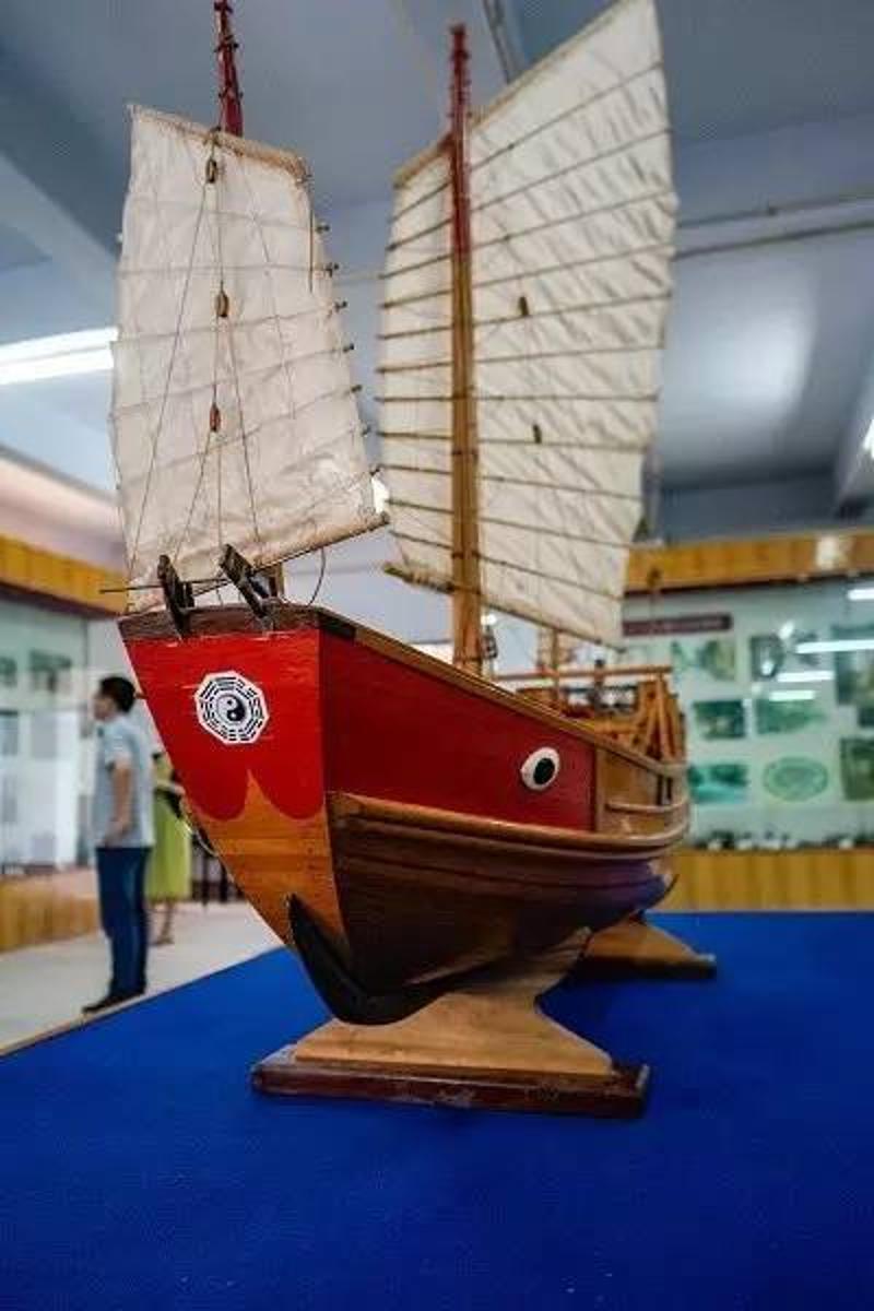 红头船模型.