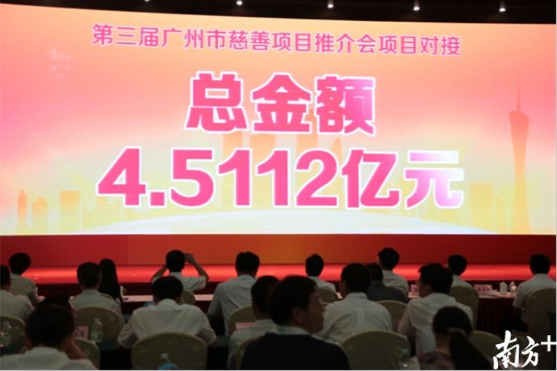 第三届广州市慈善项目推介会项目对接总金额4.5112亿元。