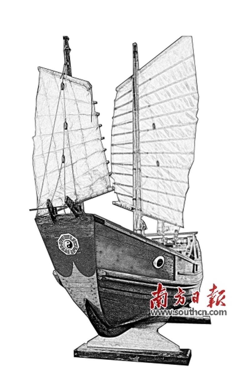 红头船源于清朝雍正皇帝的"御批",后来变成远洋船只的一种标志.