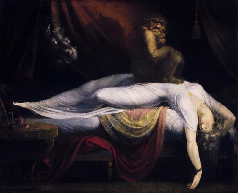 △ The Nightmare by Henry Fuseli，1781