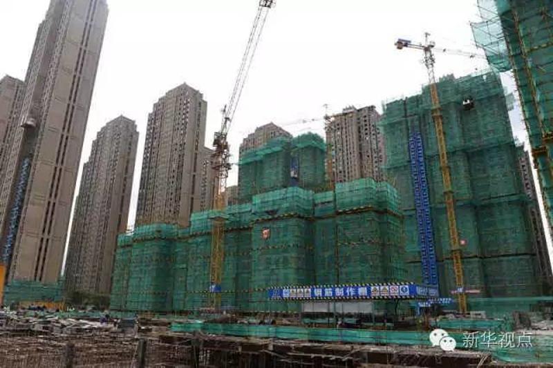 这是福建省福州市一处在建楼盘（10月7日摄）。新华社记者 林善传 摄