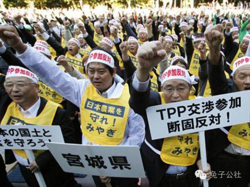 日本民间组织反对参加TPP，但日本政府在加入TPP问题上态度坚决。资料图