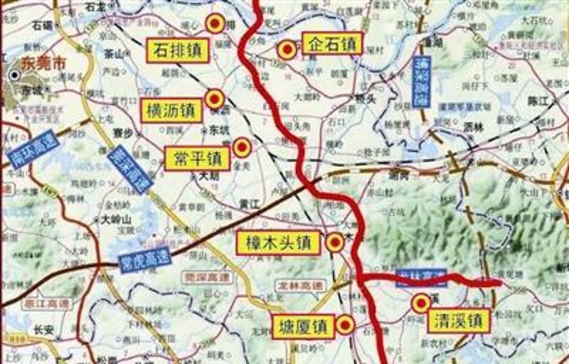 从莞高速公路起于广州从化市温泉镇,终于东莞凤岗镇大湖洋(接深圳外