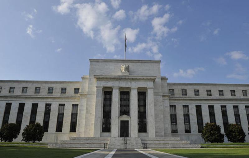 2011年8月9日在美国首都华盛顿拍摄的美联储大楼外景。