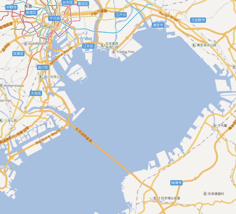 东京湾通道链接了东京与千叶市。