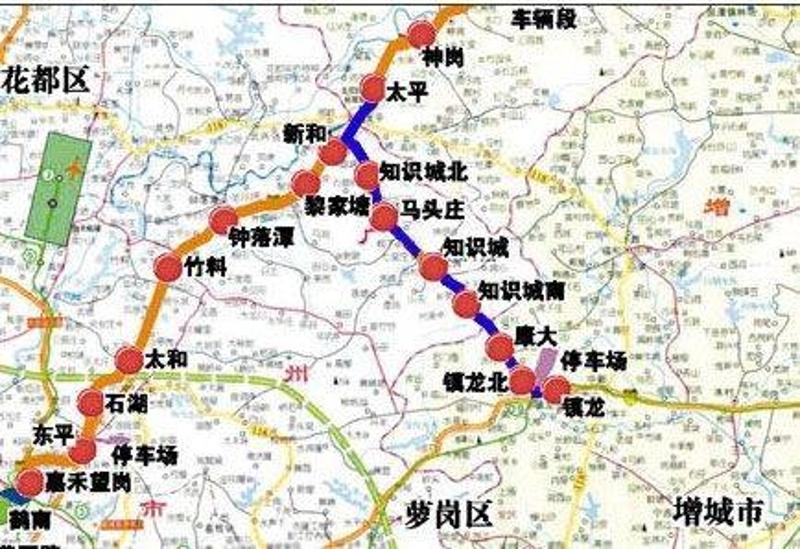广州增城花都要通地铁啦!四条新线年底开通,看它们都
