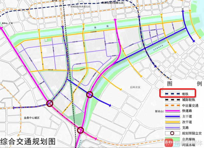 地铁2号线将经过唐家湾