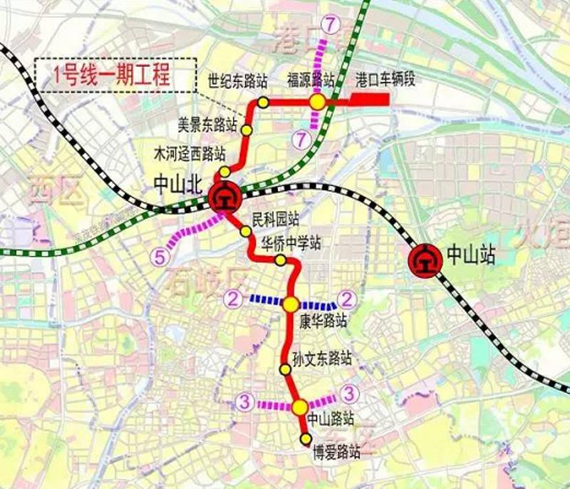 中山城轨1号线6月动工明年投用,中山站8月升级为"高铁站"