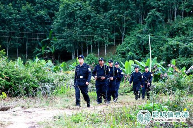 森林公安民警深入到野象活动频繁的地区开展巡护，确保人象安全