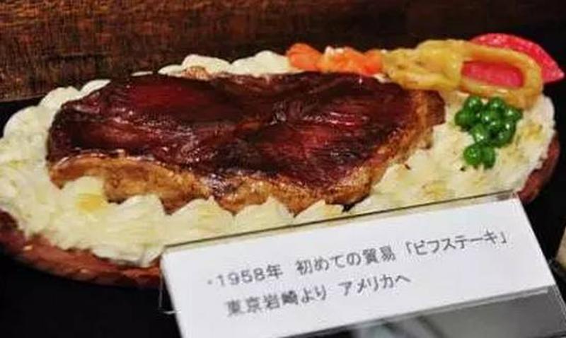 从东京首次出口到国外的牛排饭仿真模型