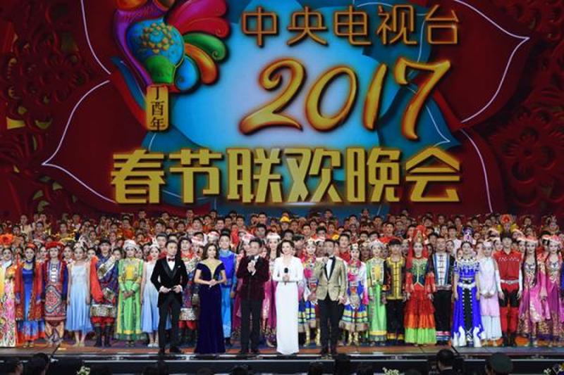 2017年1月27日，北京，2017央视鸡年春晚现场。