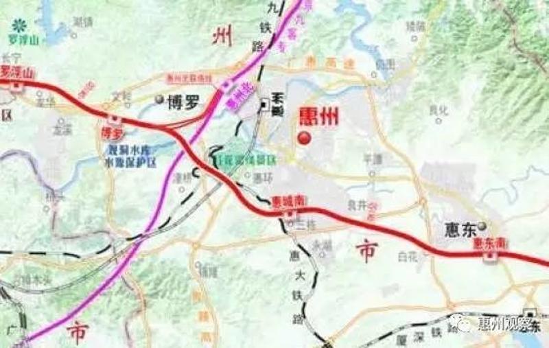 连接广州,惠州,汕尾等地的广汕高铁规划传来新进展,广惠"半小时生活圈