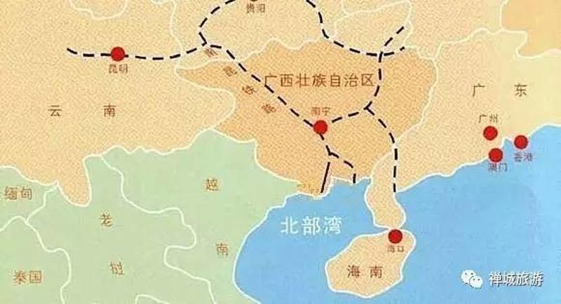地理位置优越 贵港地处广西东南部,西江流域的中游,位于南宁,柳州