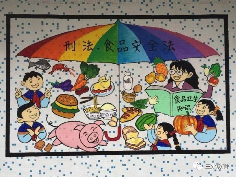 【点赞】快来看看这群小学生如何用手中的画笔绘出自己对"食品安全"的