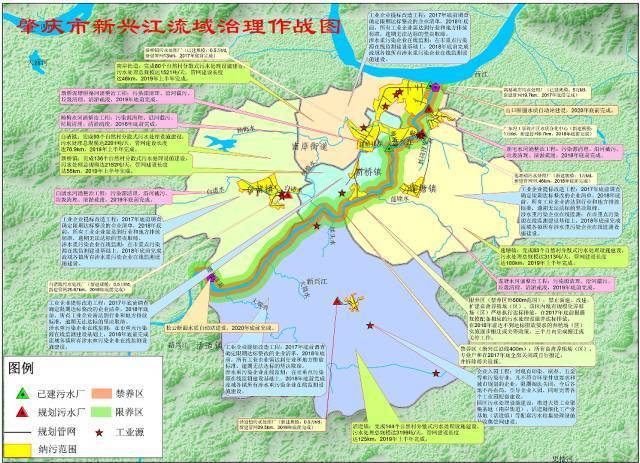 肇庆市西江流域综合整治任务图