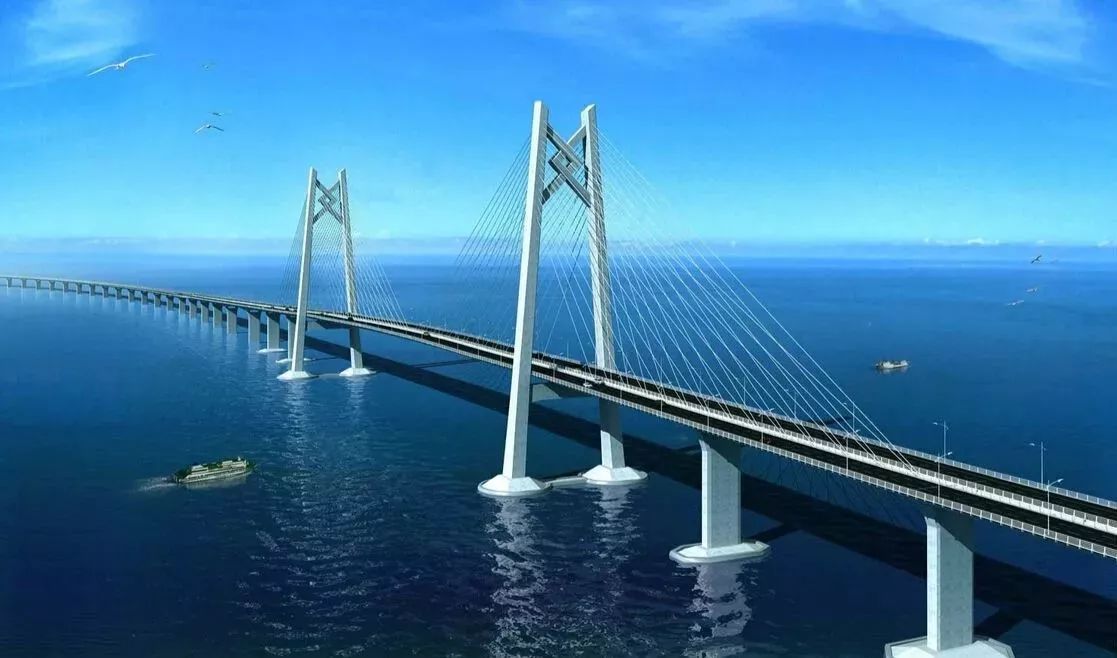 港珠澳大桥是目前世界上最长的跨海大桥,全长55公里