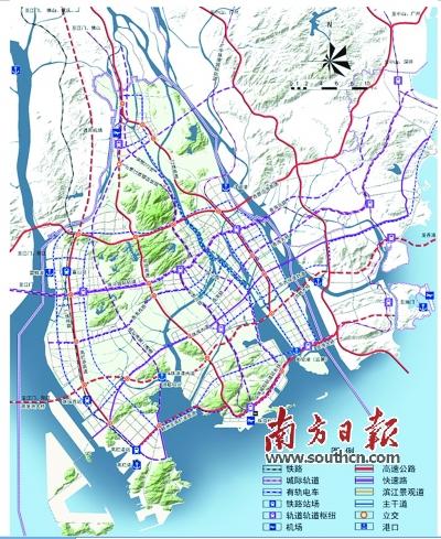 珠海西區規劃4條城軌構建六縱六橫路網