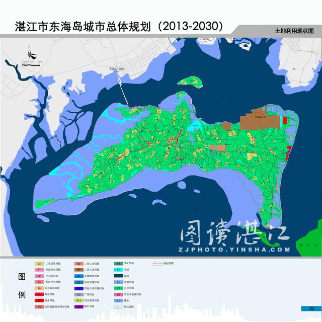 日前,广东省政府对《湛江市东海岛城市总体规划(2013