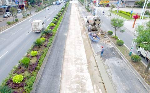 揭東引進就地熱再生技術改造國道206線路面