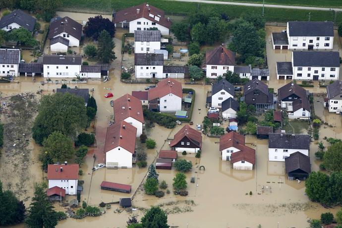 德国水灾城市图片