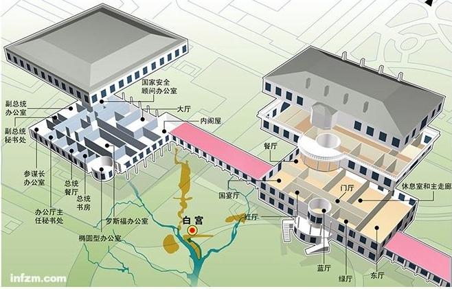 华盛顿白宫地图图片