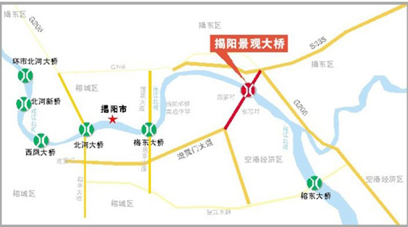 揭阳:榕江北河市区河段将新建景观大桥