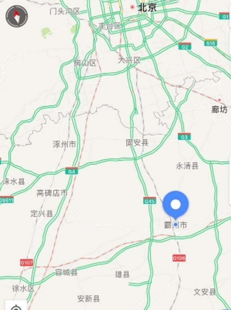 霸州限行路段地图图片