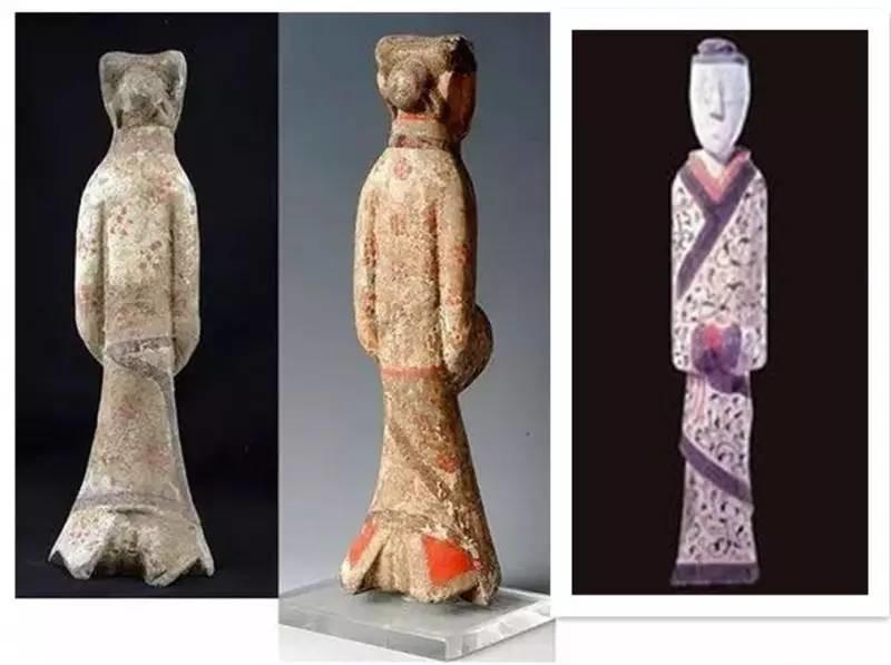 曲裾在秦朝之前到西汉,东汉时期最为流行,整体显得端庄,高贵