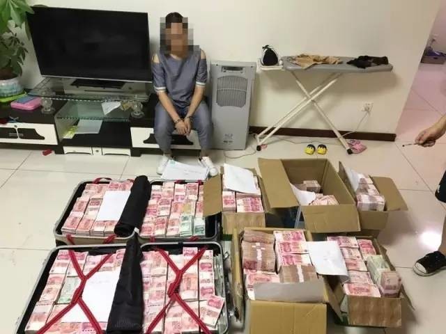 在一名一川公司人員的住處,警方查獲數千萬現金.