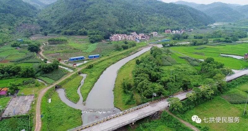 全域旅遊創建航拍七拱隔坑潭村黃屋村龍虎坑美美噠