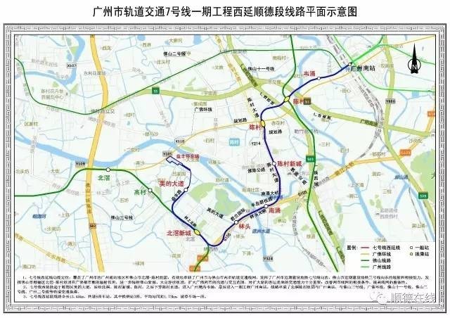 昌路→火炬路→林上北路如今广州地铁7号线西延佛山顺德段美的大道站