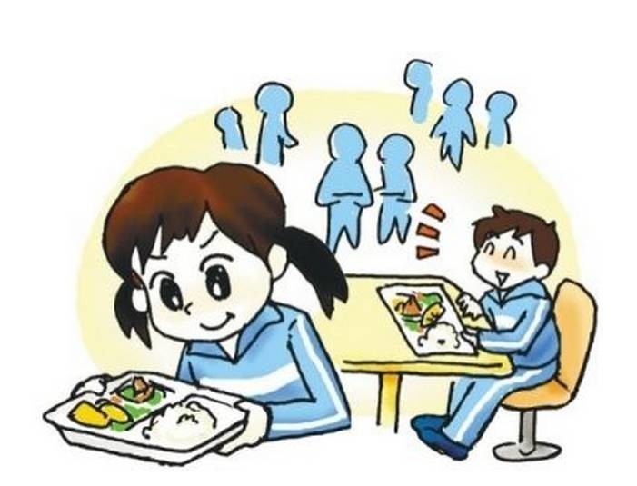 学校食堂漫画图片