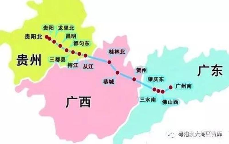 贵广高铁地图图片