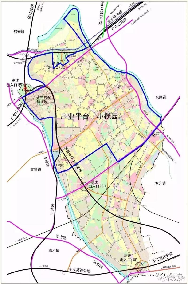 小榄镇行政地图图片