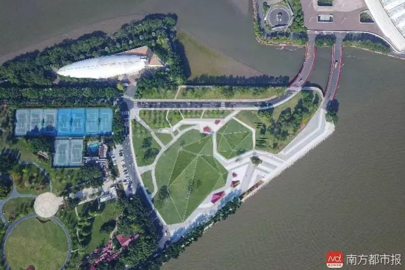 二沙島藝術公園開放了 直通海心沙 串起珠江北岸臨江緩跑徑 來感受一