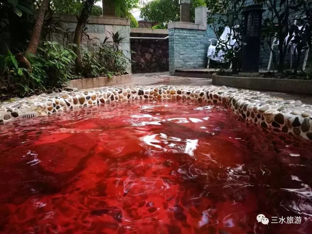 玫瑰温泉浴,具有补血活血的功效,能促进血液循环